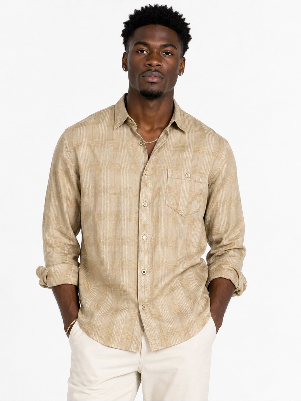 Tommy Bahama Silk Blend Camp Shirt Olive Yellow Button-Up Men XL Resortwear Dad